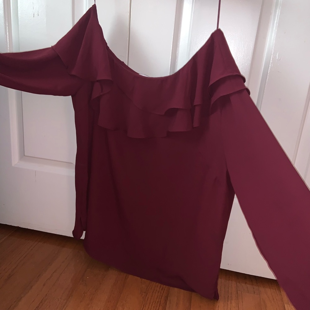 Maette by Stella & Dot Ros One Shoulder Blouse